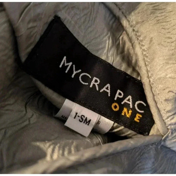 Mycra Pac One Reversible Floral Print Tropical Rain Jacket Full Zip Pockets - Picture 5 of 8